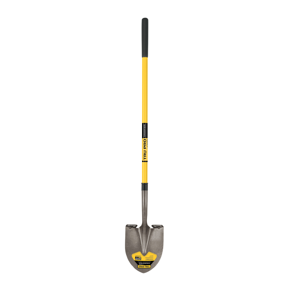 Pala redonda Tru Pro, mango largo de fibra de vidrio 48' PRL-F