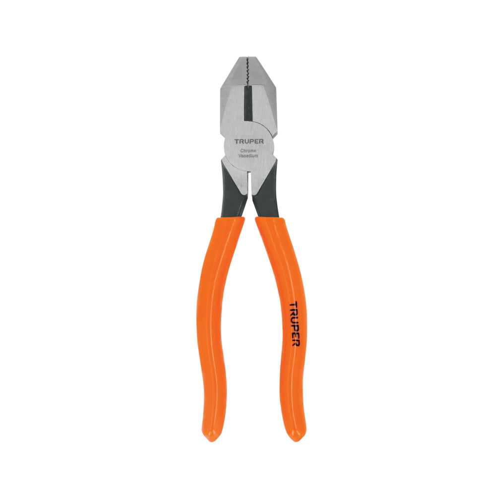 Pinza para electricista 7' uso rudo, mango PVC, TRUPER T201-7
