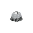 Carda copa 4' alambre trenzado fino, Multi-rosca, TRUPER CT-610MR