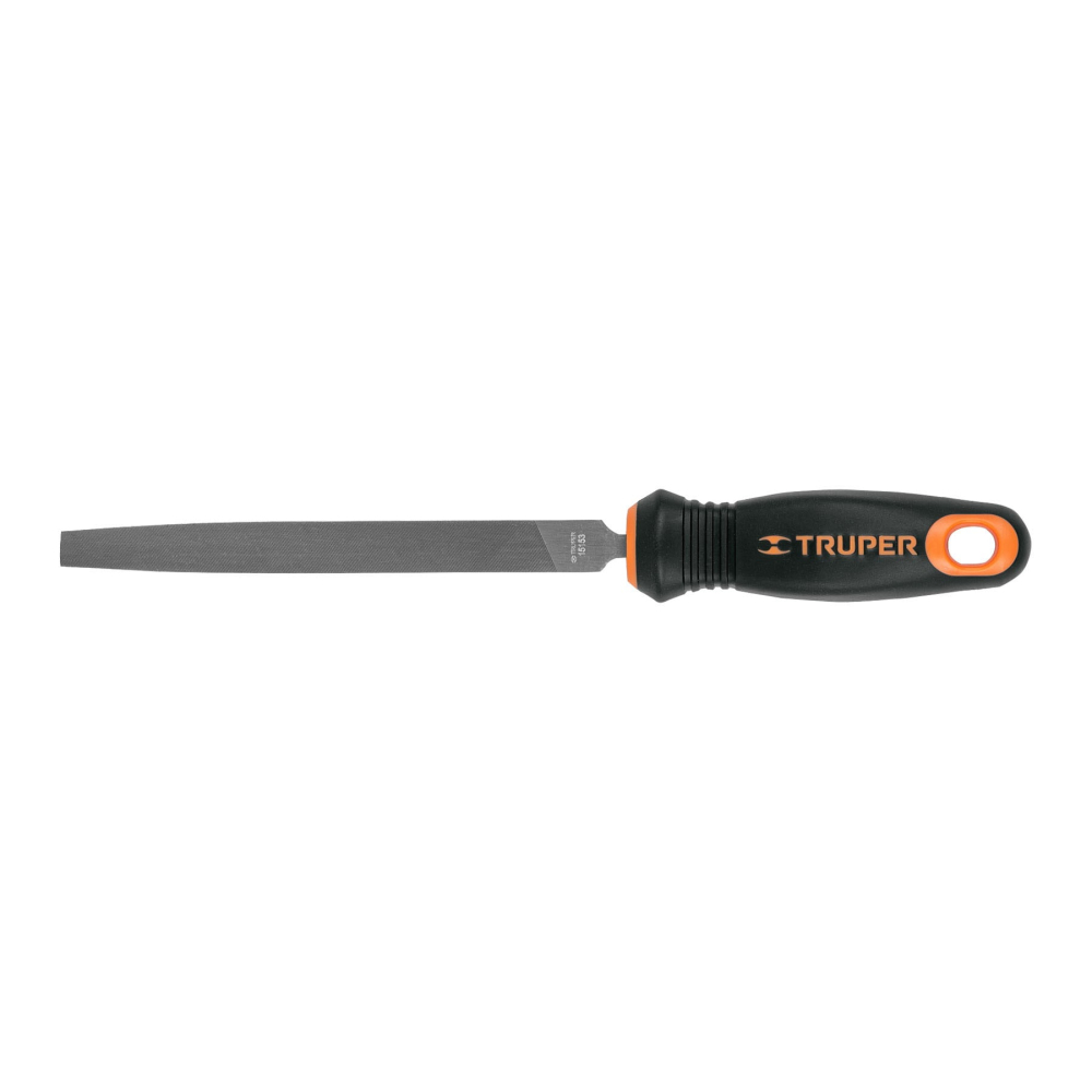 Lima plana muza 6' con mango Comfort Grip, TRUPER LPM-6T