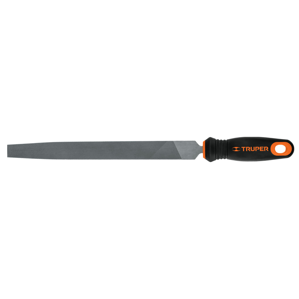 Lima plana muza 10' con mango Comfort Grip, TRUPER LPM-10T