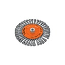 Carda circular 8' alambre trenzado, eje 5/8'-11, TRUPER CATR-8E
