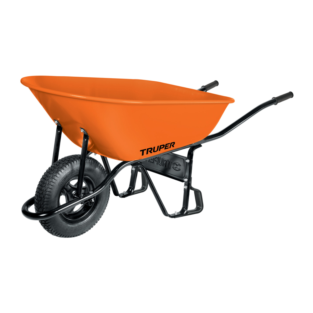 Carretilla 8 ft3 Neumática, bastidor tubular, TRUPER CAR-81