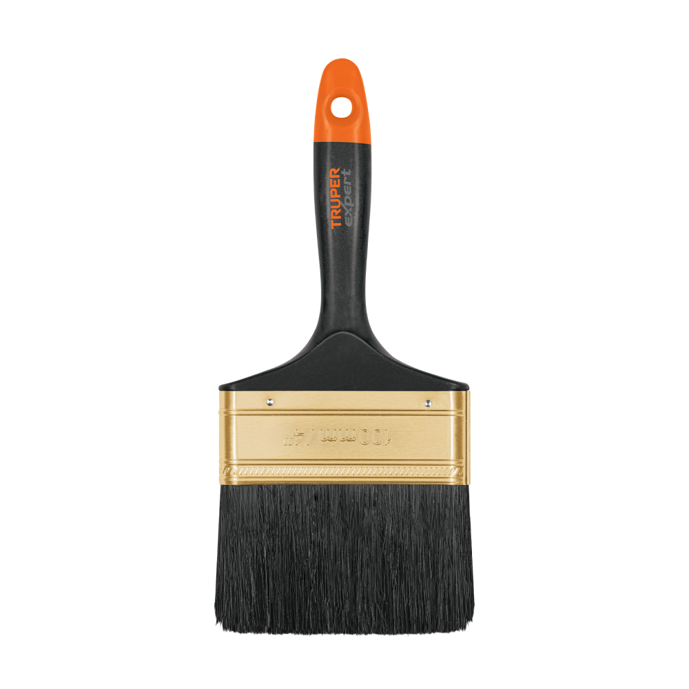 Brocha profesional de 4' mango de plástico, TRUPER EXPERT BRT-4X