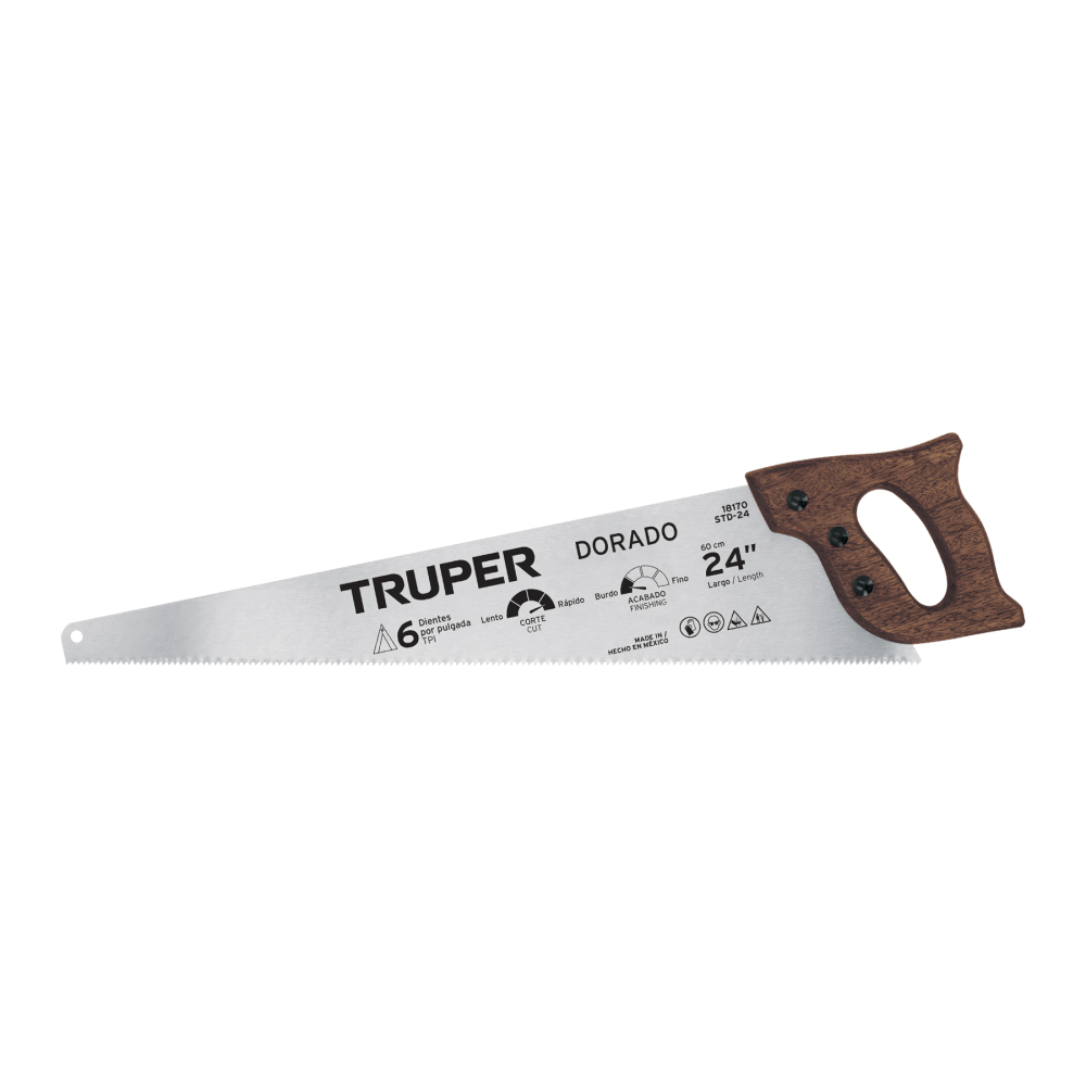 Serrucho 24' Dorado, 6 DPP, TRUPER STD-24