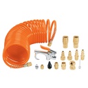 Juego de 15 accesorios neumáticos, cuerda 1/4' NPT, TRUPER JAN-15