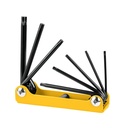 Juego de 8 llaves torx tipo navaja, cuerpo de lámina, PRETUL TORX-8P