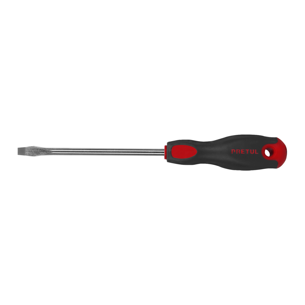 Desarmador plano 5/16' x 6' mango Comfort Grip, PRETUL DR-5/16X6BP