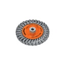Carda circular 6' alambre trenzado, eje 5/8'-11, TRUPER CATR-6E