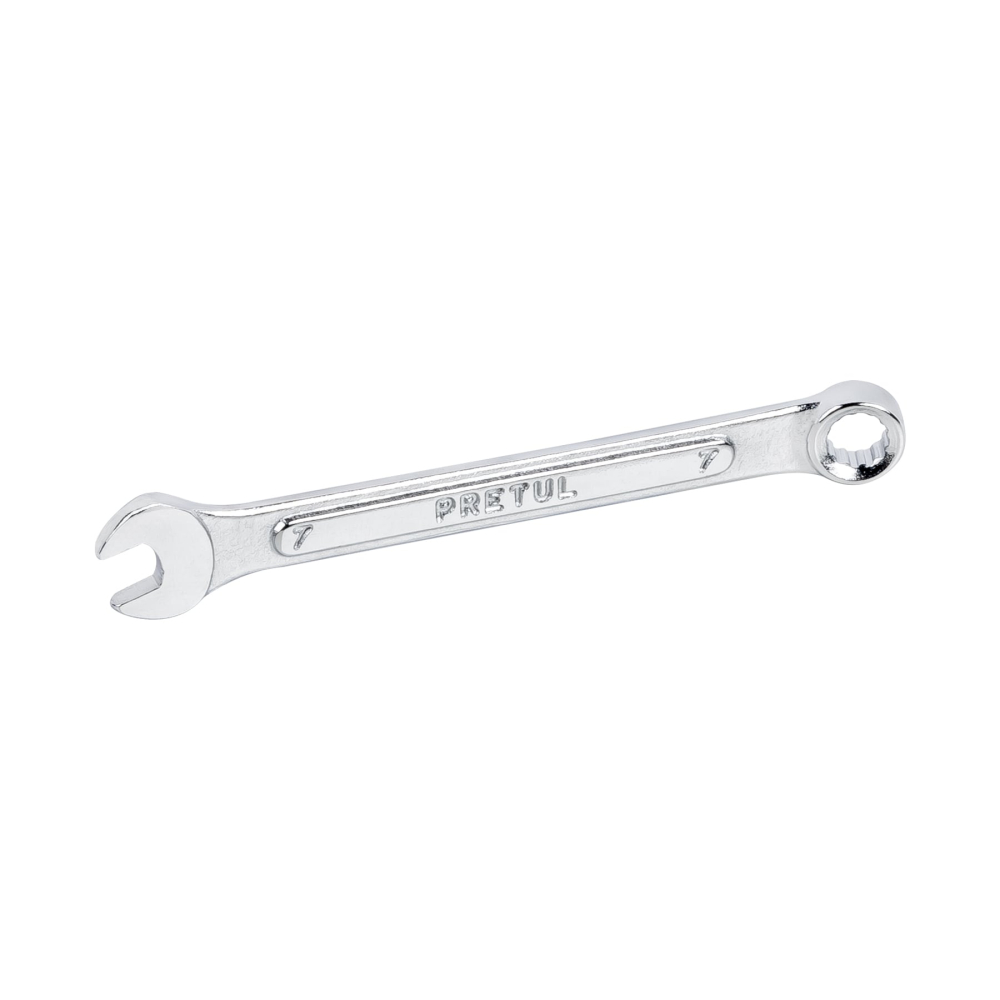 Llave combinada 7 mm x 110 mm de largo, PRETUL LL-2007MP