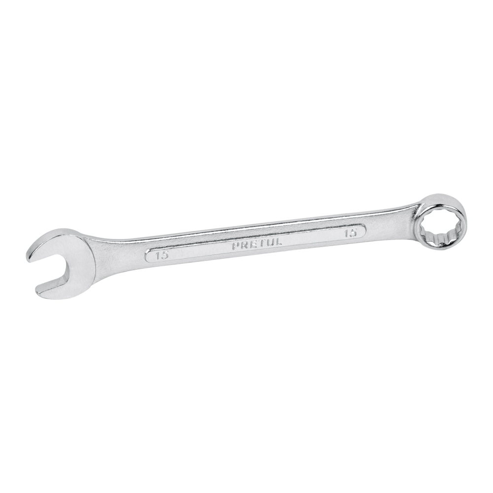 Llave combinada 15 mm x 190 mm de largo, PRETUL LL-2015MP