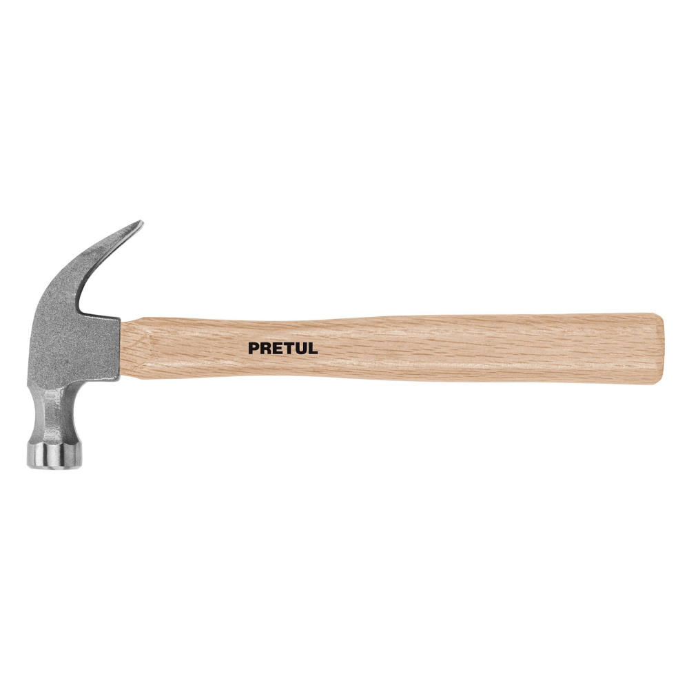 Martillo semipulido, 16 oz, uña curva, PRETUL MP-16