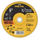 Disco abrasivo de corte preciso metal 9' x 2 mm, PRETUL DICOF-9020P