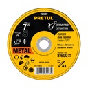 Disco abrasivo de corte preciso metal 7' x 1.5 mm, PRETUL DICOF-7015P