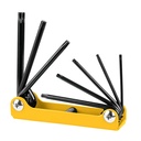 Juego de 8 llaves torx tipo navaja, lámina, a granel, PRETUL TORX-8PG
