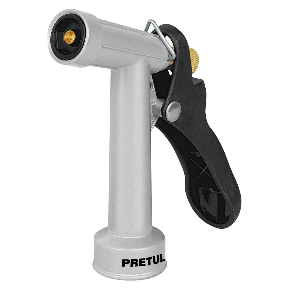 Pistola metálica para riego de 4', 2 funciones, PRETUL PIM-4