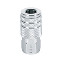 Cople rápido de acero, hembra, cuerda 1/4' NPT, PRETUL COPLE-HEM-1/4P