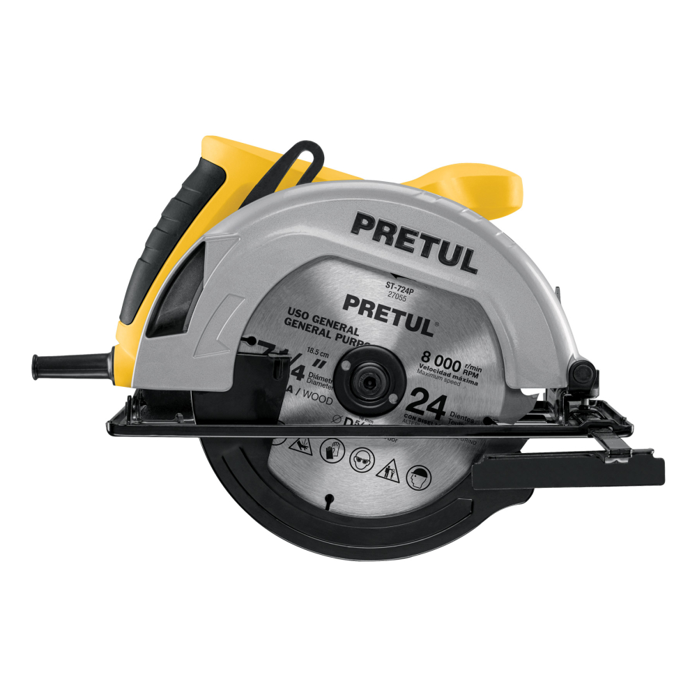 Sierra circular 7-1/4', 1200W, PRETUL SICI-7-1/4P