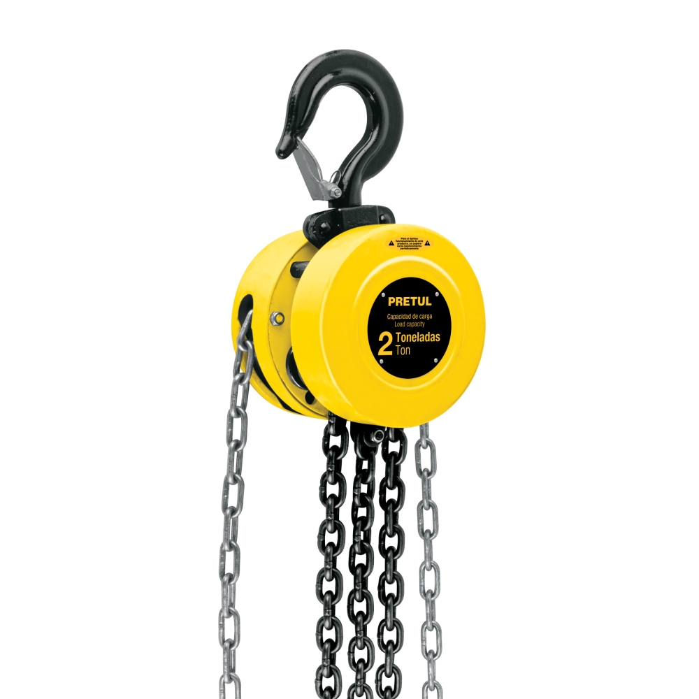 Polipasto de cadena de 2 ton, PRETUL POL-2P