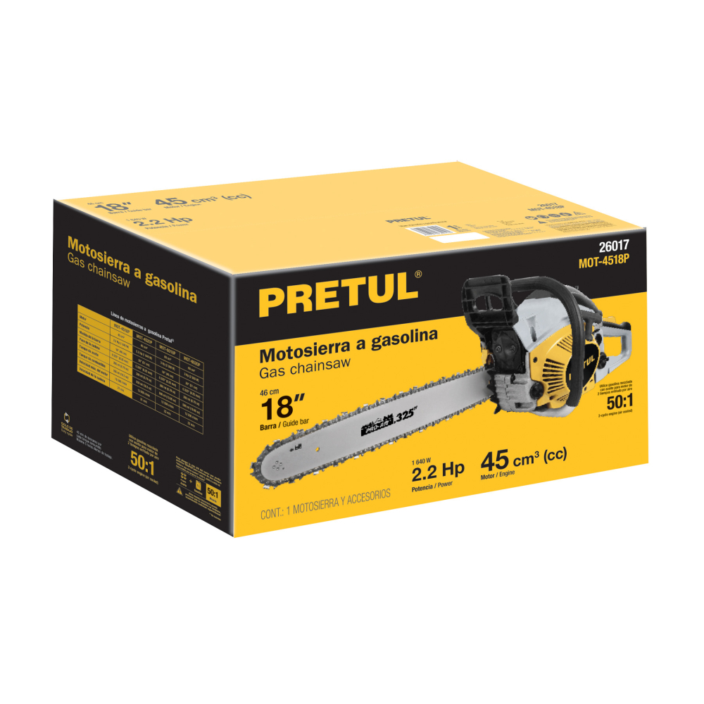 Caja de empaque de repuesto para MOT-4518P, PRETUL CJ-MOT-4518P