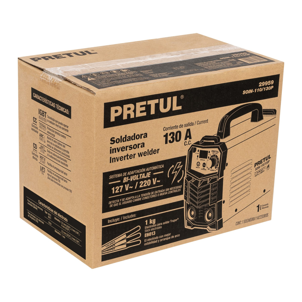 Caja de empaque de repuesto para SOIN-110/130P, PRETUL CJ-SOIN-110/130P
