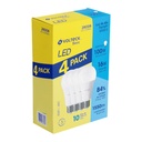 Pack 4 focos LED 16W (100W) A22, 6500K fría, 1550 lm, BASIC LED-125FBX4