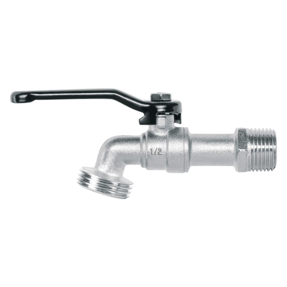 Llave de esfera de zinc 1/2', 110 g, s/adaptador, PRETUL LL-21PS