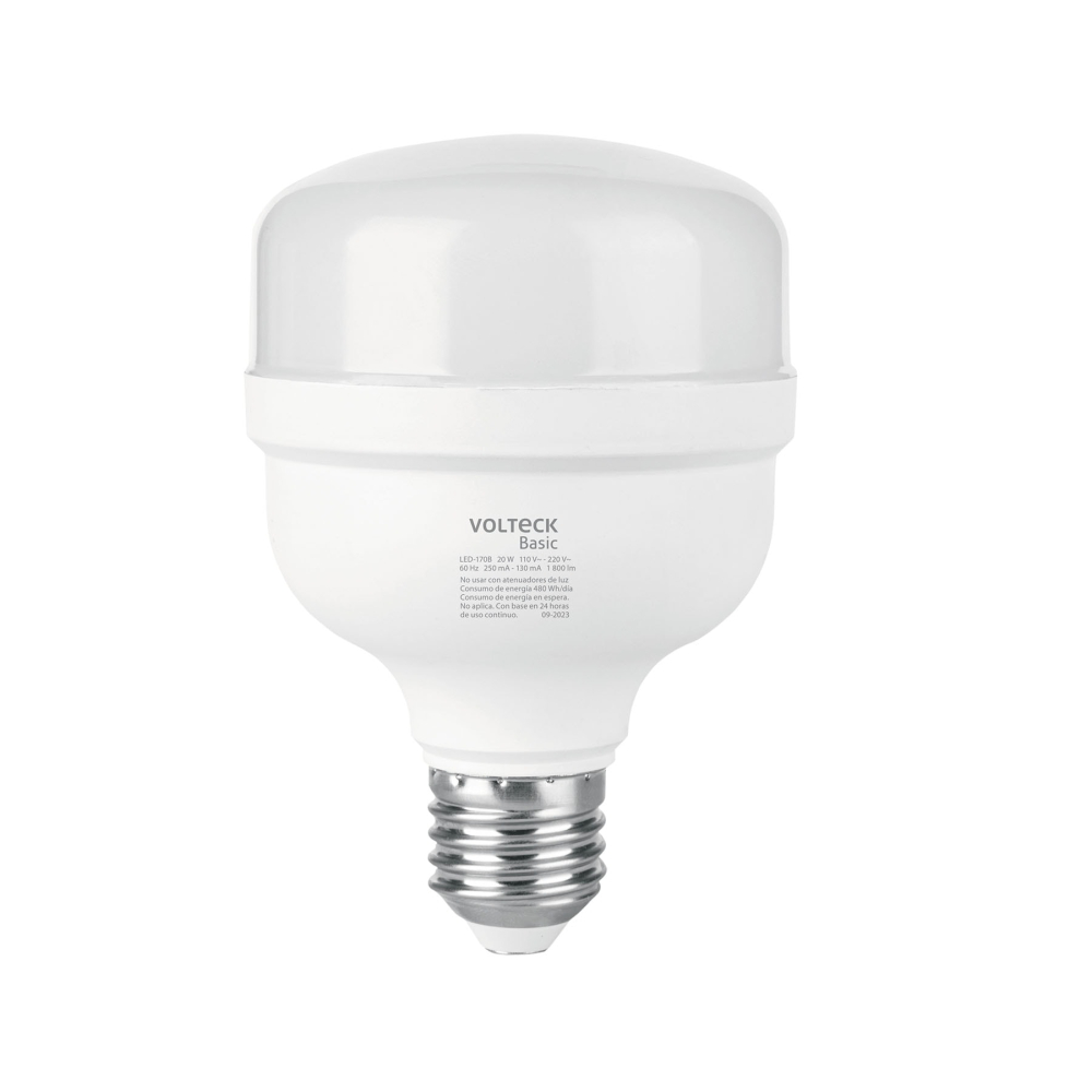 Foco LED alta potencia 20W (170W) 6500 K, VOLTECK BASIC LED-170B