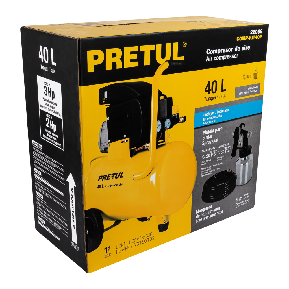 Caja de empaque de repuesto para COMP-KIT40P, PRETUL CJ-COMP-KIT40P