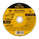 Disco Tipo 27 de 7' x 6.2 mm desbaste de metal, PRETUL ABT-561