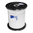 Metro de cordón dúplex flexible SPT 12 AWG en carrete 300 m CDU-12-300