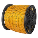 Metro de cuerda amarilla de polipropileno 11mm, carrete 360m CUE-11M