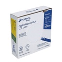 Rollo de 100 metros de cable THW CCA 14 AWG verde, BASIC CCA-14V
