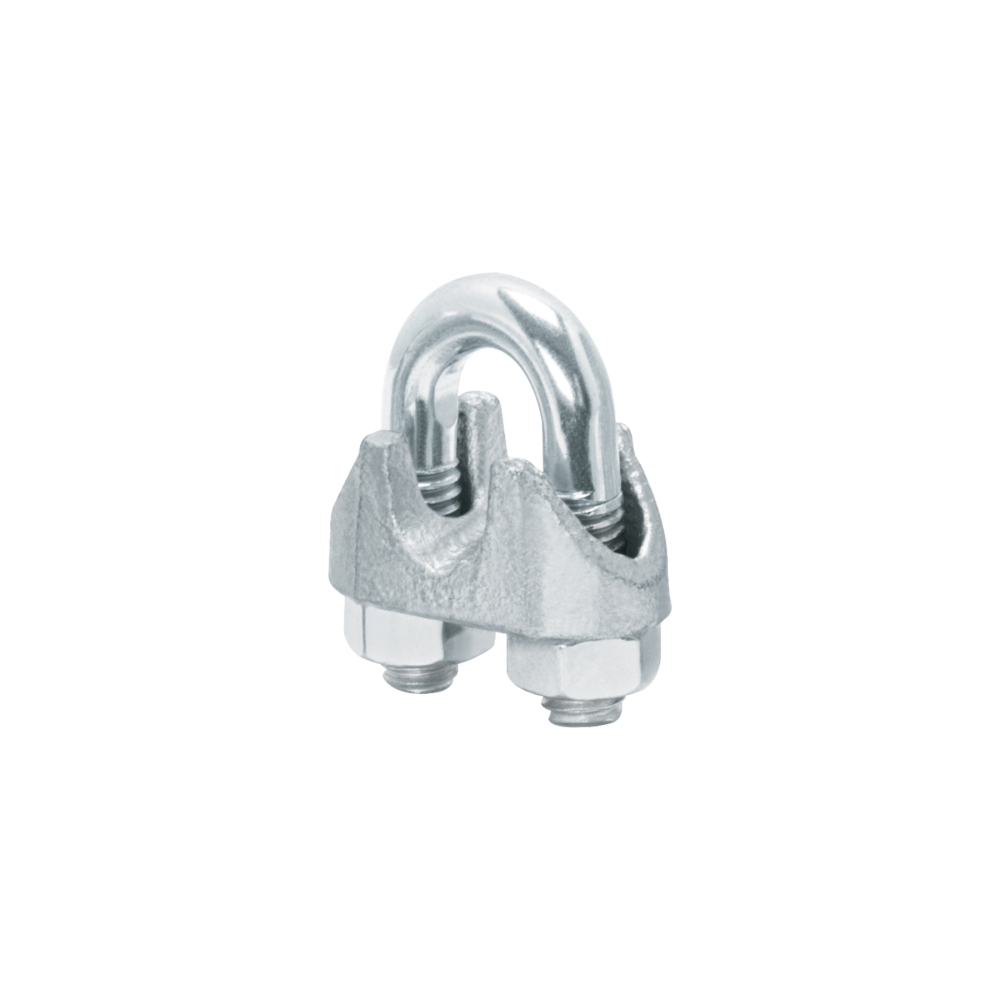 Bolsa c/25 nudos (perros) de hierro p/cable de 5/16', FIERO NUDO-5/16G