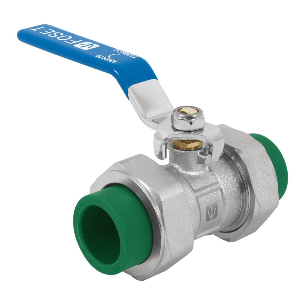 Válvula de esfera desmontable PPR, 3/4' (25mm), FOSET CV-ESD-3/4