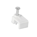Bolsa con 500 grapas blancas de 8.5 mm para cable plano GPL-8BG