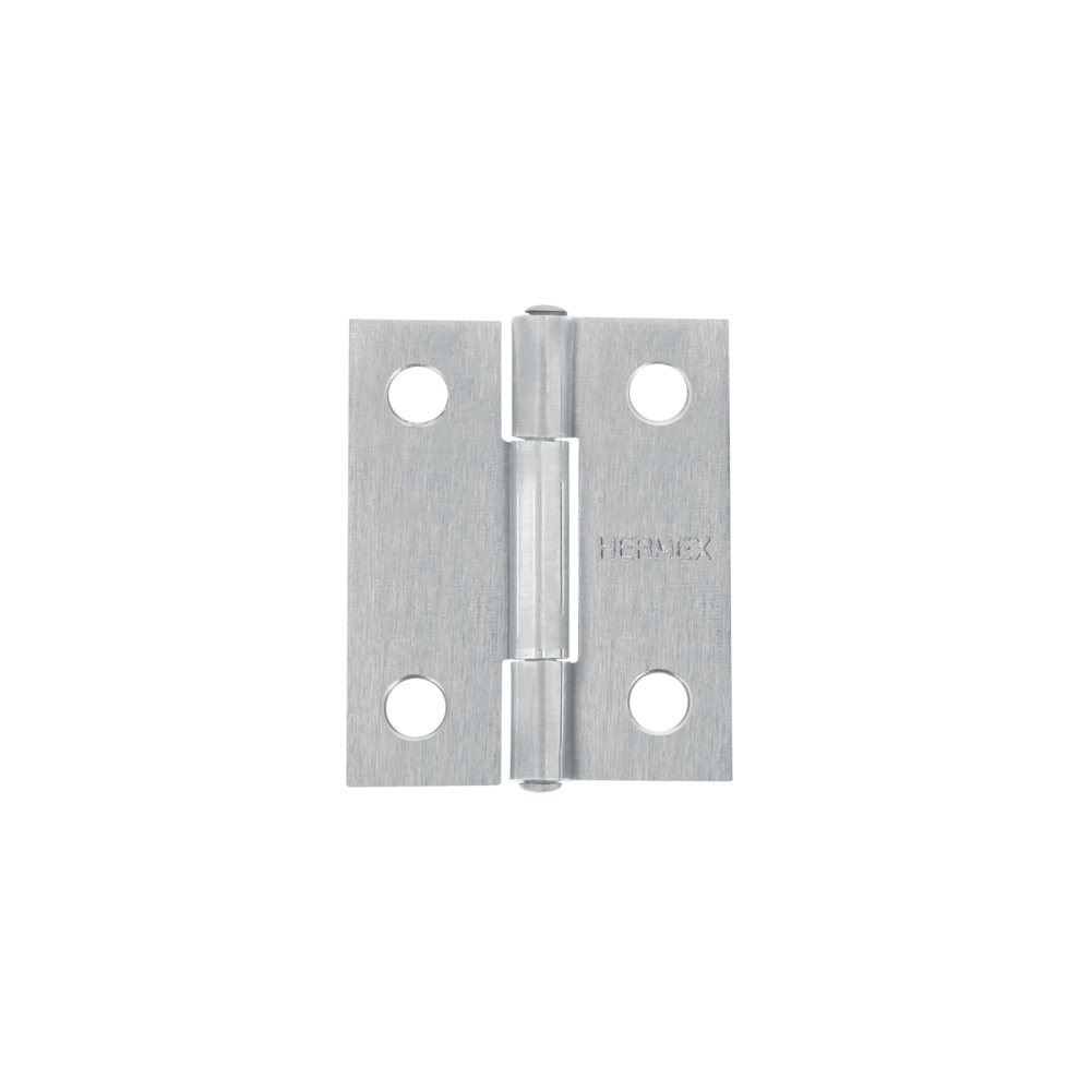 Bisagra rectangular 1-1/2' acero pulido, HERMEX BR-150