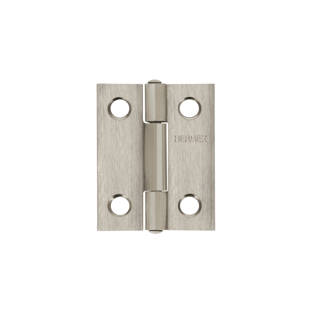 Bisagra rectangular 1-1/2x1-3/16', acero inoxidable, HERMEX BR-154