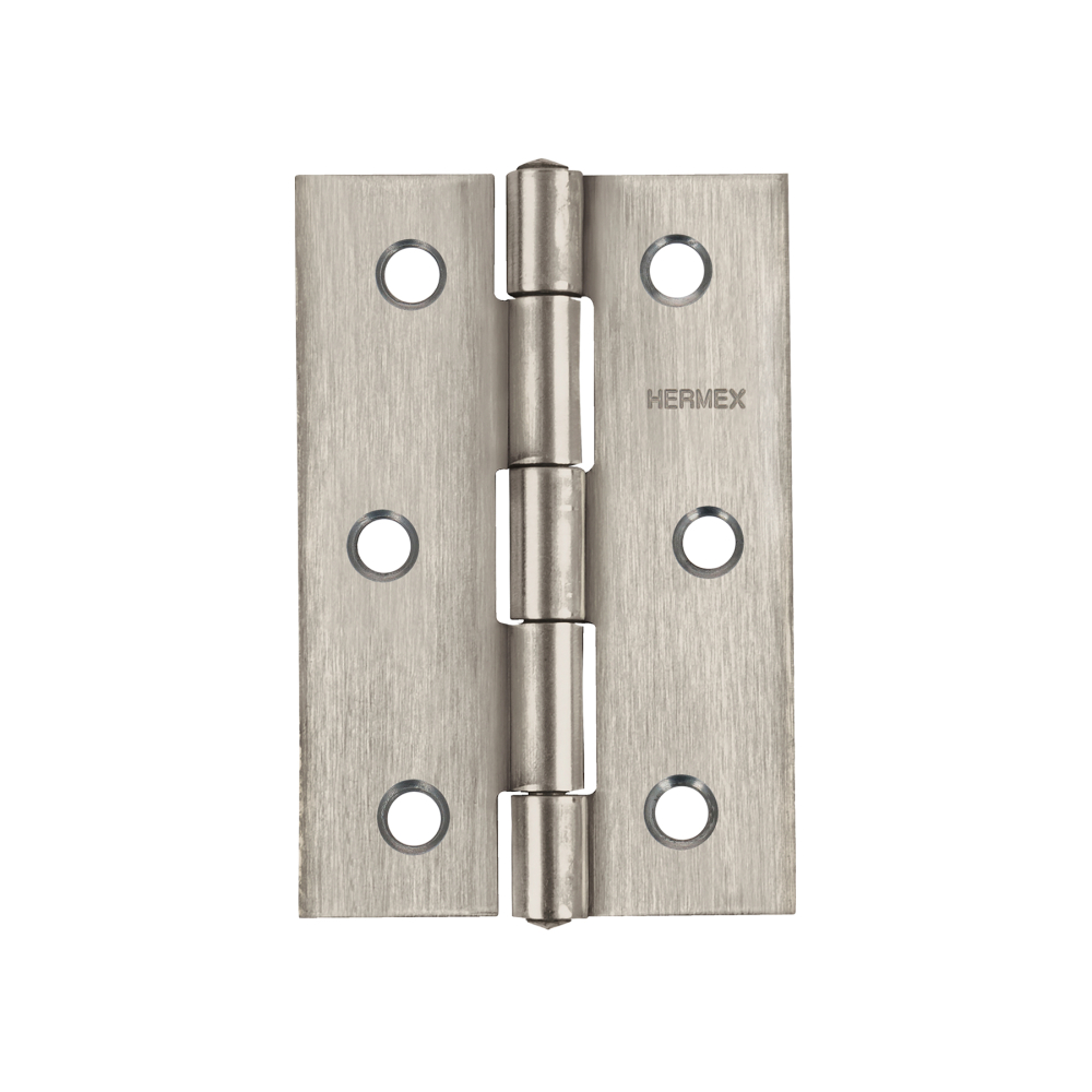 Bisagra rectangular 2-1/2 x 1-5/8', acero inoxidable, HERMEX BR-254