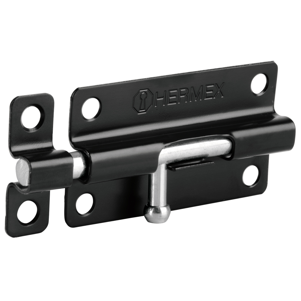 Pasador de barril 4' de acero acabado negro, HERMEX PAS-46