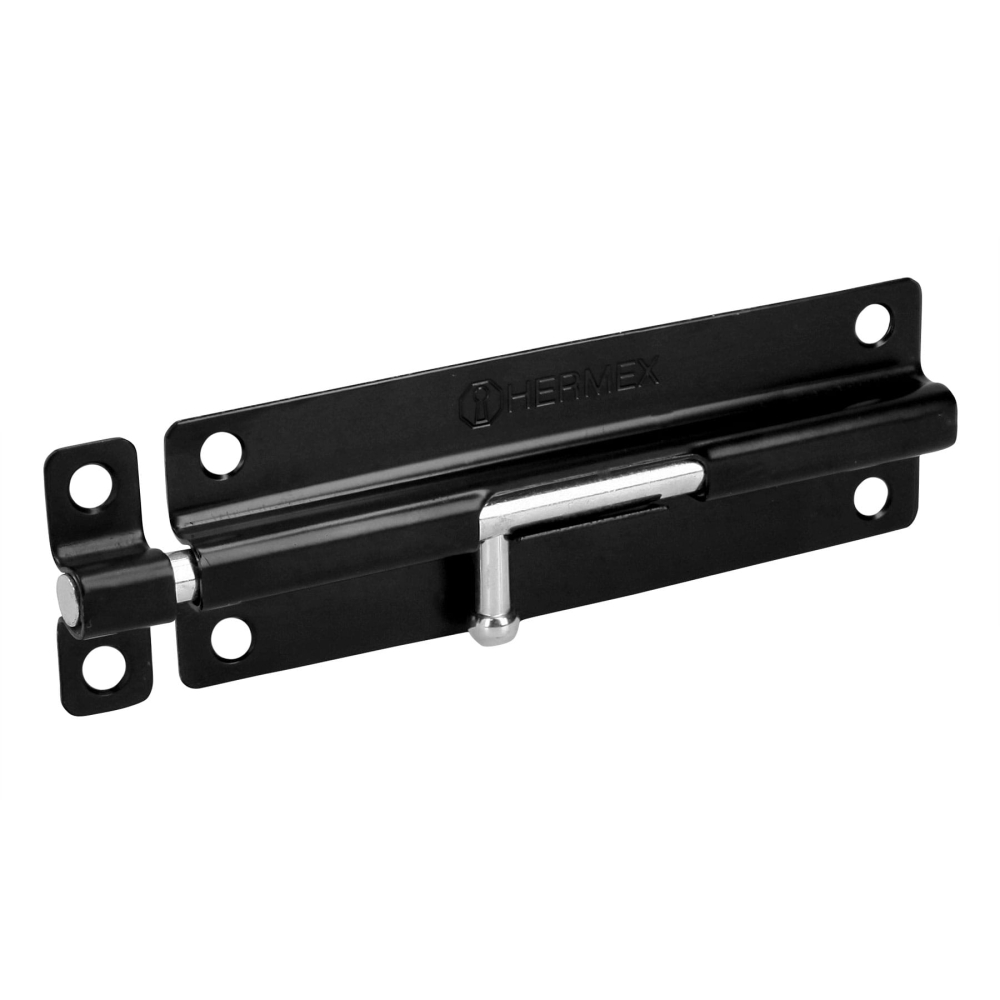 Pasador de barril 6' de acero acabado negro, HERMEX PAS-66
