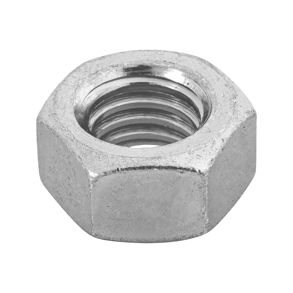 Bolsa con 60 tuercas 7/16' hexagonales de acero galvanizado TUE-7/16