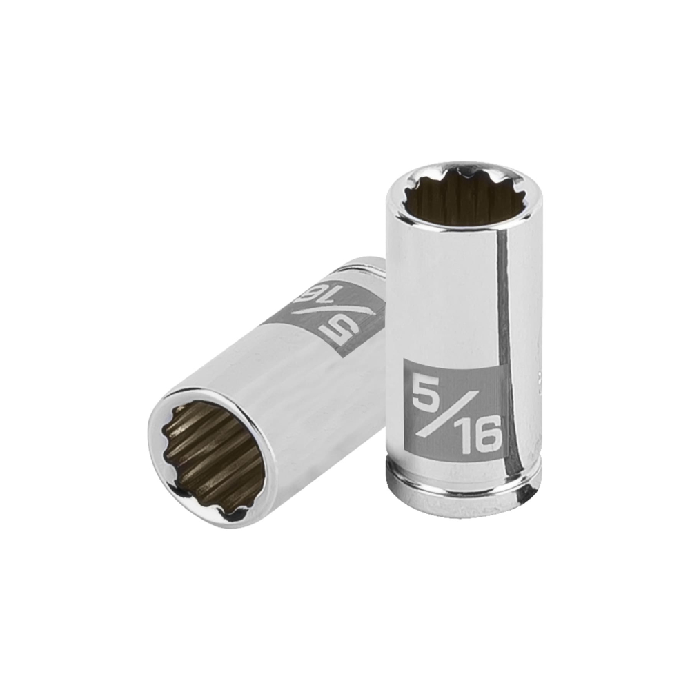 Dado de 5/16', 12 puntas, cuadro 1/4', TRUPER D-1410-B