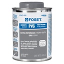 Cemento para PVC, gris, máxima viscosidad, lata 500ml, FOSET PPVCV-500
