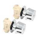 Juego de 2 llaves de empotrar CPVC 1/2' con maneral, FOSET CPVC-052