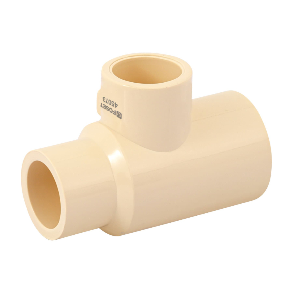 Tee reducida lateral de CPVC 3/4' x 1/2' x 1/2' , FOSET CPVC-723