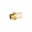 Adaptador macho de CPVC 3/4' con inserto y tuerca de latón CPVC-652
