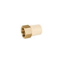 Adaptador hembra de CPVC 3/4' con inserto y tuerca de latón CPVC-642