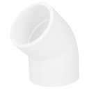 Codo 45° de PVC de 1-1/2', FOSET PVC-865