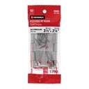 Bolsa 2 bisagras rectangulares 3-1/2 x 2-1/8', acero natural BR-350B